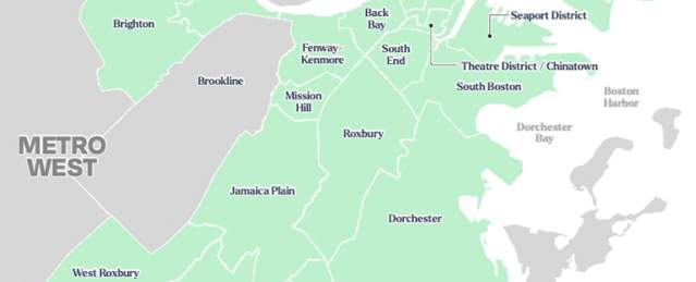 A map of Boston's Neighborhoods