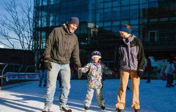 Ice Skating at Canal District