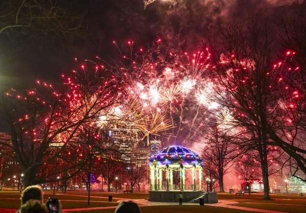 Fireworks at First Night Boston