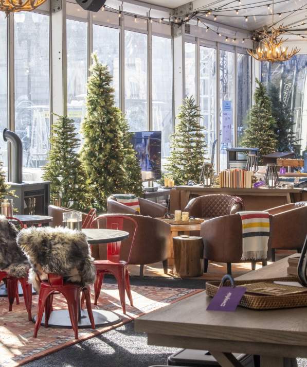 Interior of the Frostival Lodge