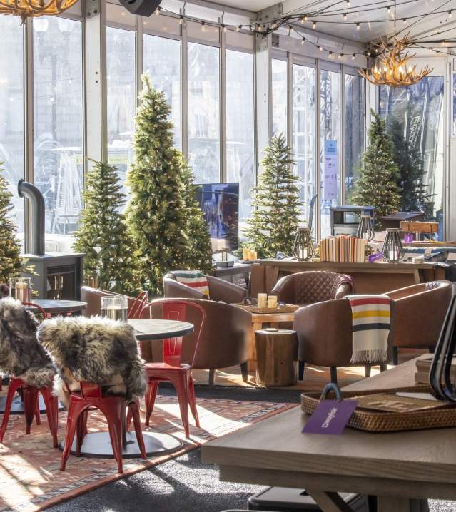 Interior of the Frostival Lodge