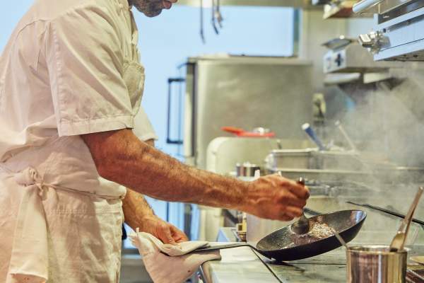 Douglass Williams cooking at Mida