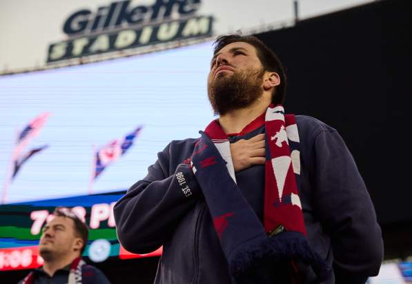 New England Revs Fan at Gillette Stadium