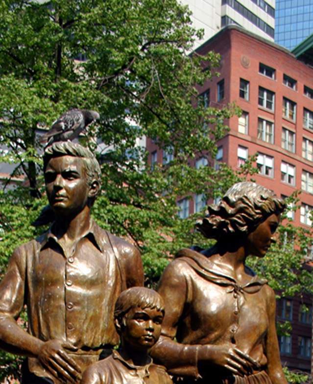 Irish Famine Statue in Boston