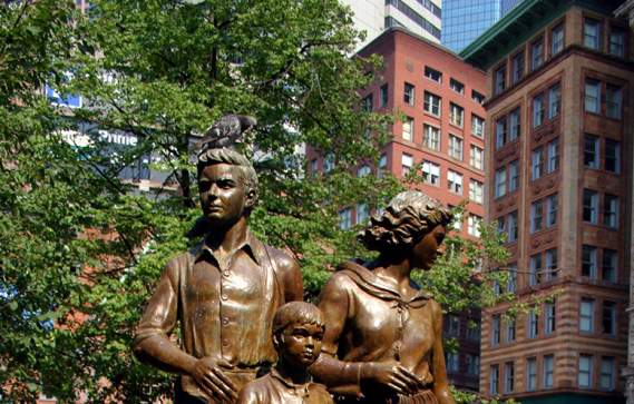 Irish Famine Statue in Boston