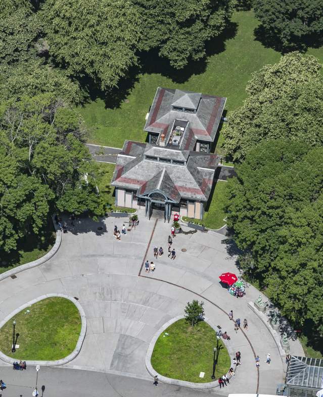 Aerial of the Boston Common Visitor Center
